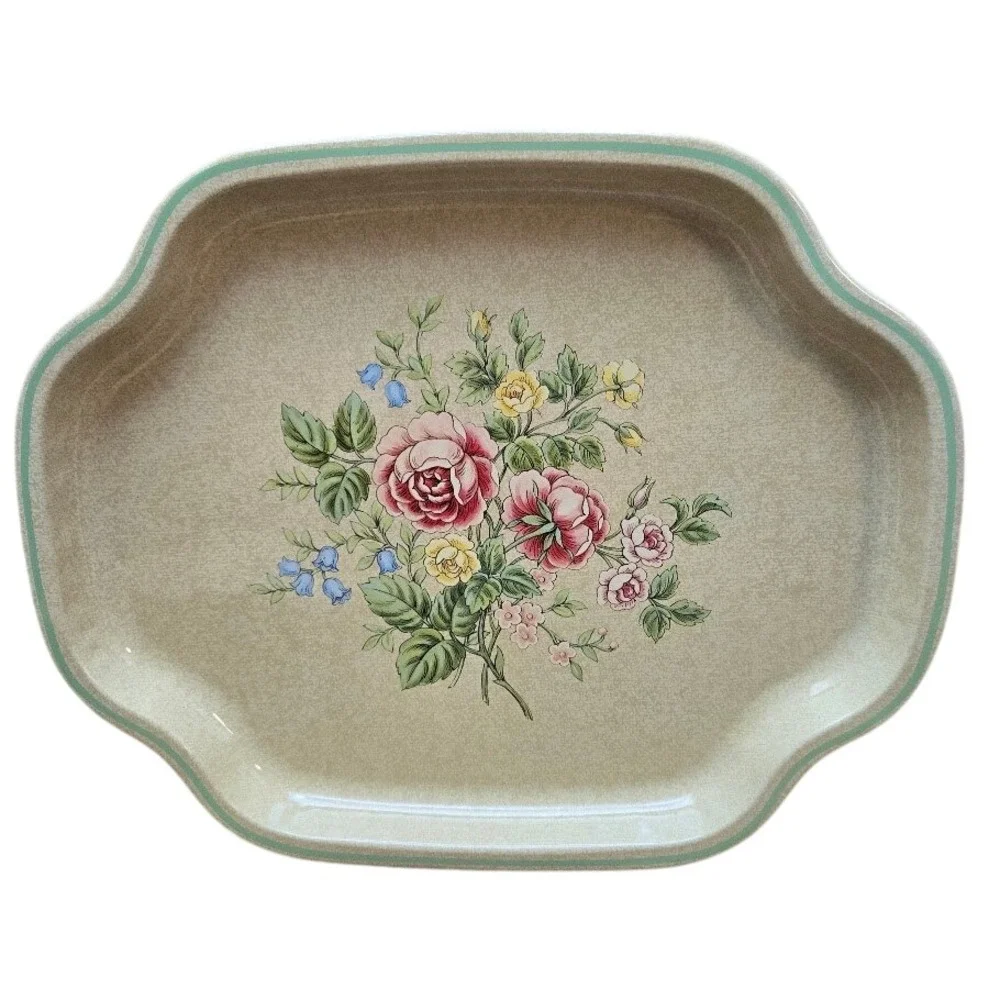 1982 NIB Avon The Vanity Collection Vanity Tray Floral Design - Picture 1 of 8